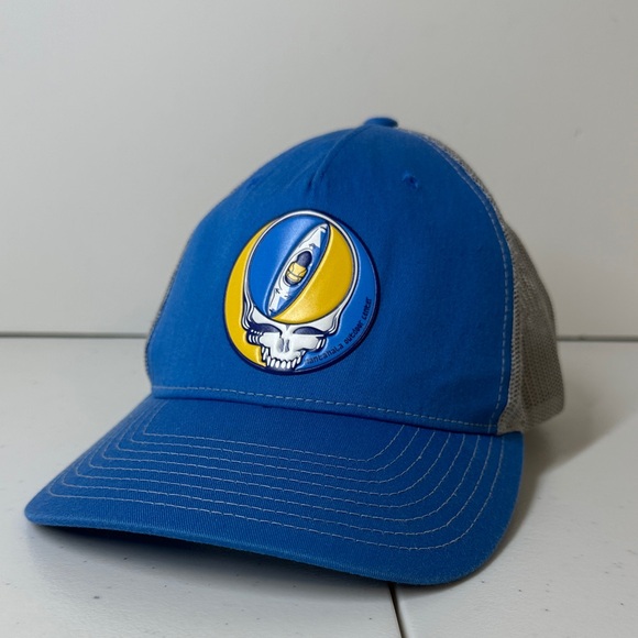 Nantahala Outdoor Center Grateful Dead Inspired Hat. Skull with Kayak - Picture 1 of 9